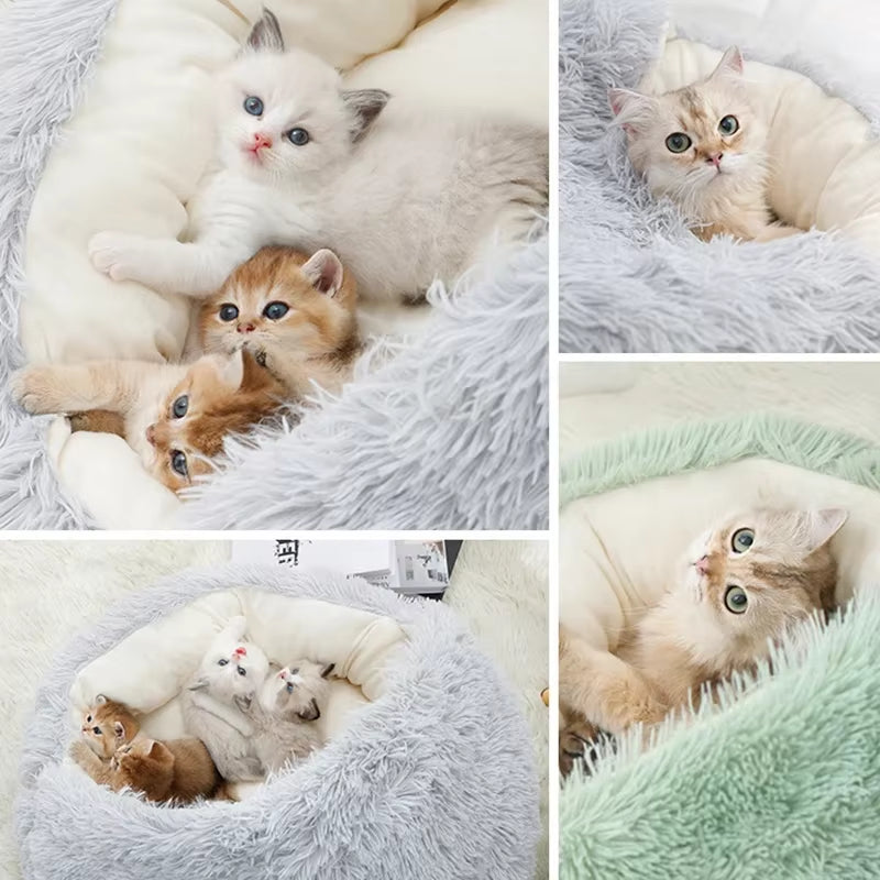 Winter Plush Pet Bed 