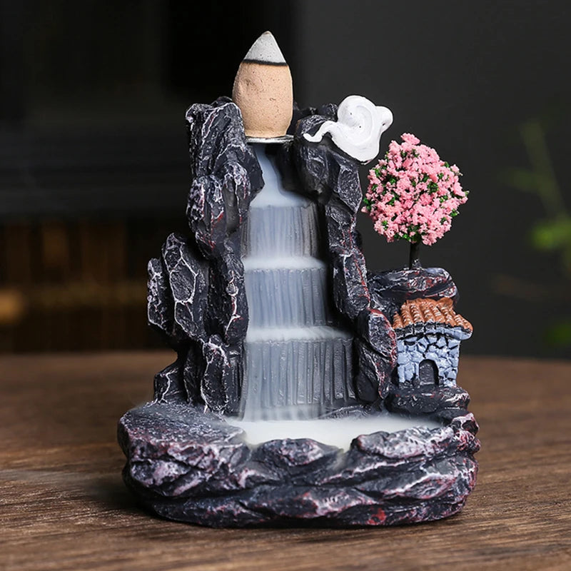 Mountain Waterfall Incense Burner